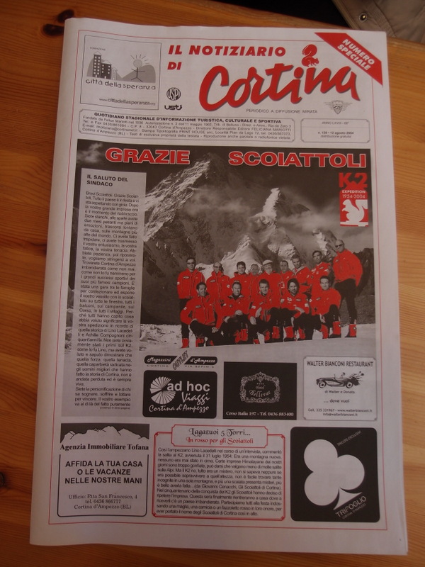Il Notiziario si tinge di rosso… per gli Scoiattoli di Cortina