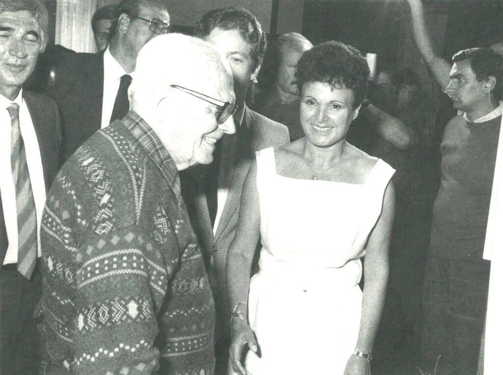 Witzmann Pertini Inaugurazione mostra 1984