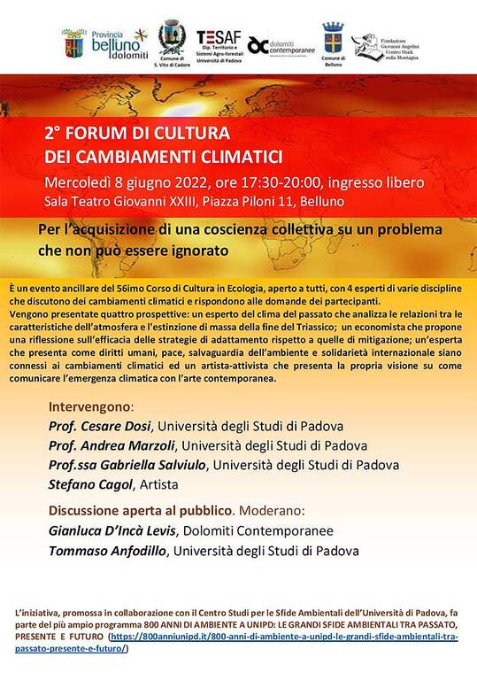 Forum CC Belluno 8 giugno